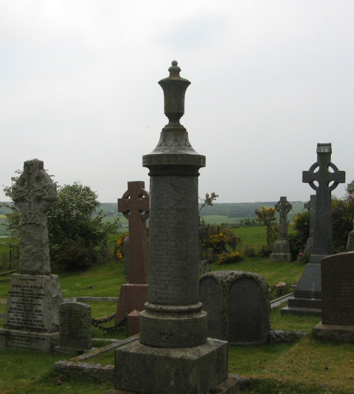 Photo of headstones/Flora MacLennan died 1921 MI Dingwall Mitchell Hill